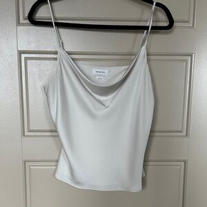Aritzia Babaton Cream Cowl Neck Camisole